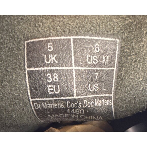 Dr. Martens 1460 Rock & Roll Leather Embellishment Combat Boots Size UK 5 US W7 - Picture 9 of 11